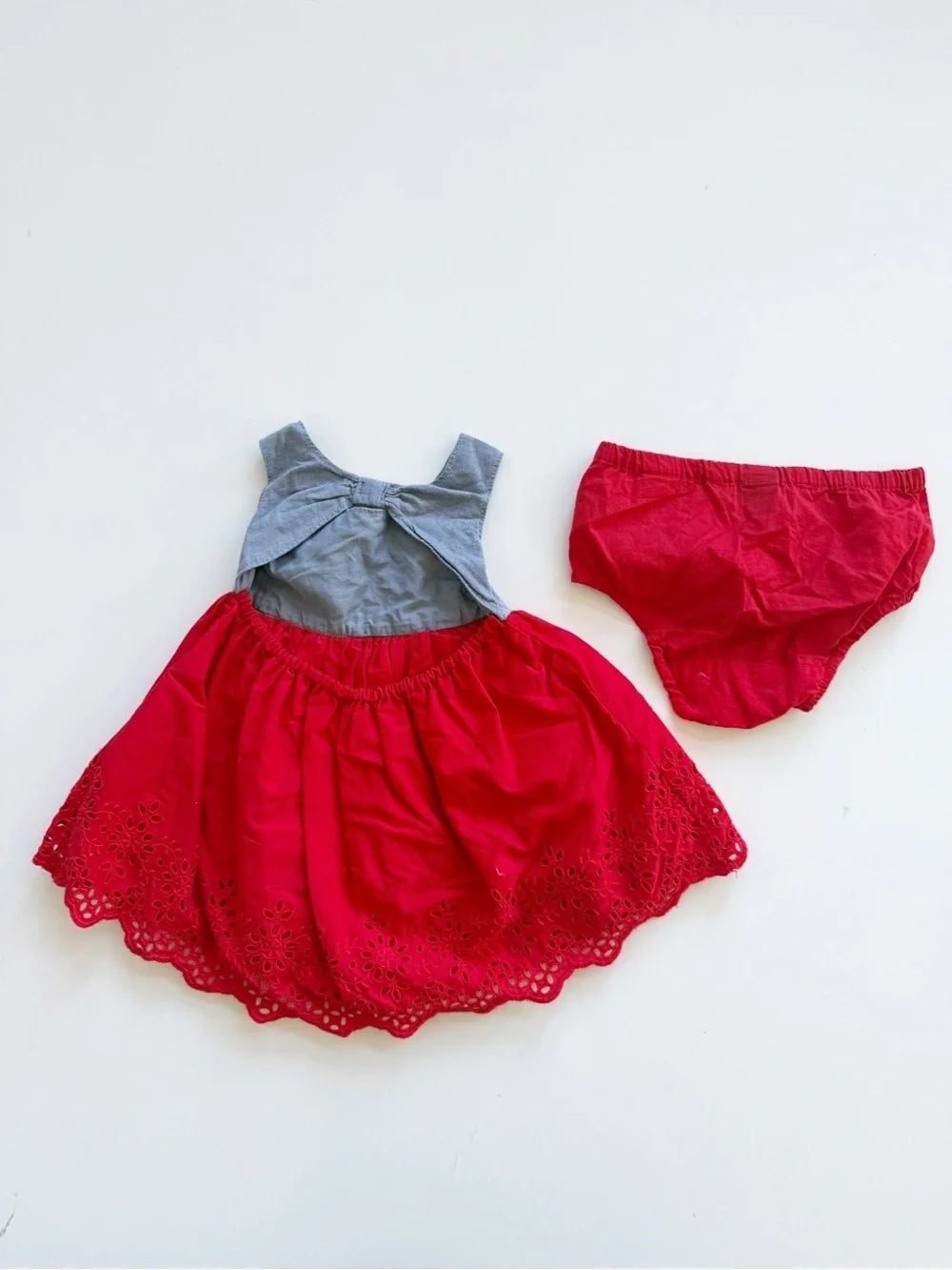 Gap Eyelet Dress Set 6-12M